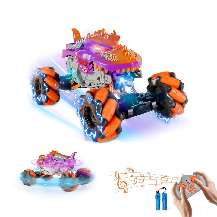Rechargeable musical dinosaur monster truck  with remote control