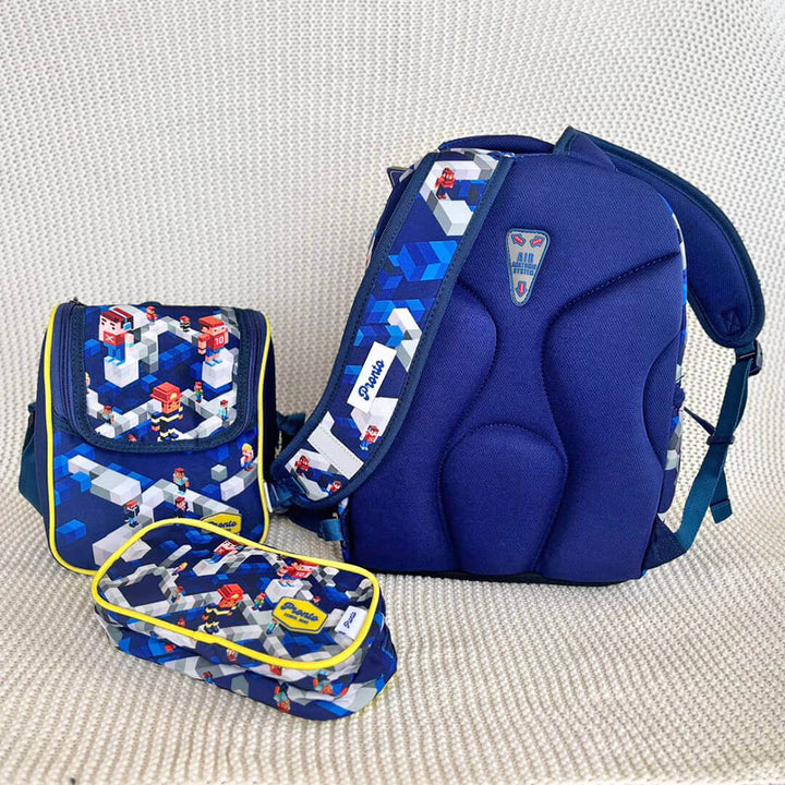 Roblox school backpack with water-resistant polyester & padded back