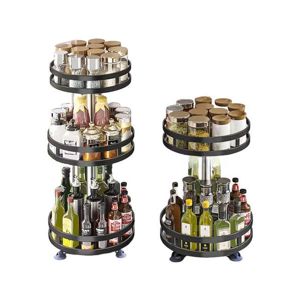 2 and 3-tier metal organizer for kitchen, bathroom, or vanity