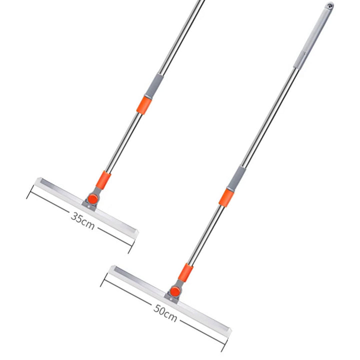 Long-handle and rotatable Floor cleaning wiper with 35cm and 50cm silicone blades