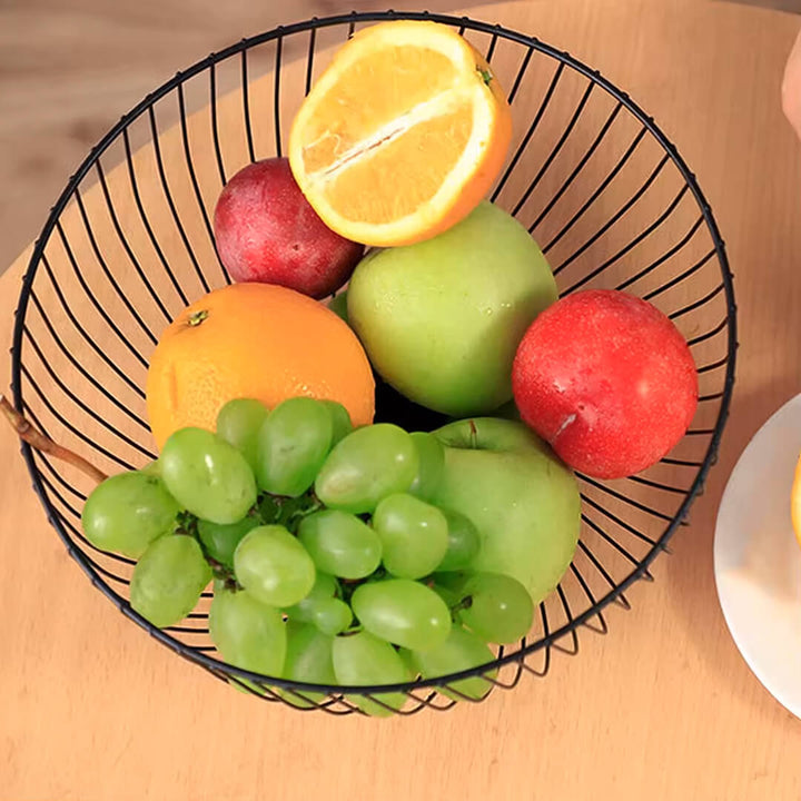 Round Iron Vegetable Storage Basket