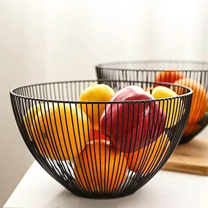 Round Iron Vegetable Storage Basket