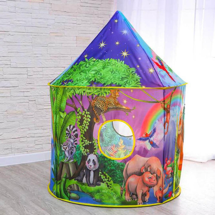 Adventure Awaits - Portable Foldable Safari Jungle Kids Tent