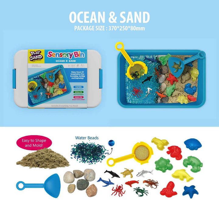 Sensory Bin Creative Play Sand set-Ocean & Sand