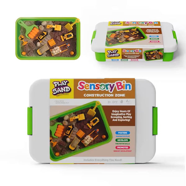 Sensory Bin Creative Play Sand set- Construction zone