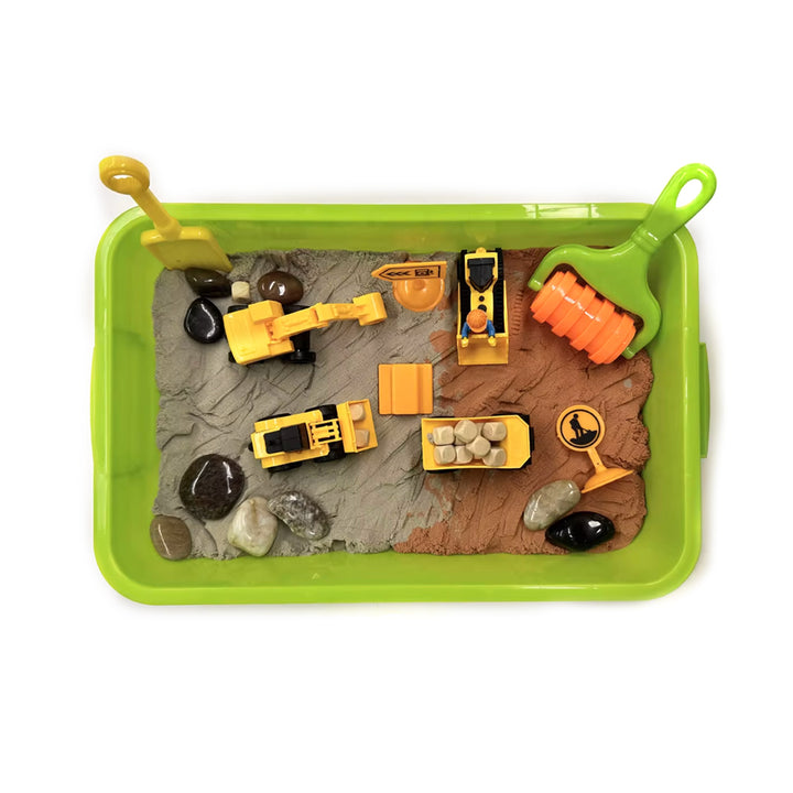 Sensory Bin Creative Play Sand set- Construction zone
