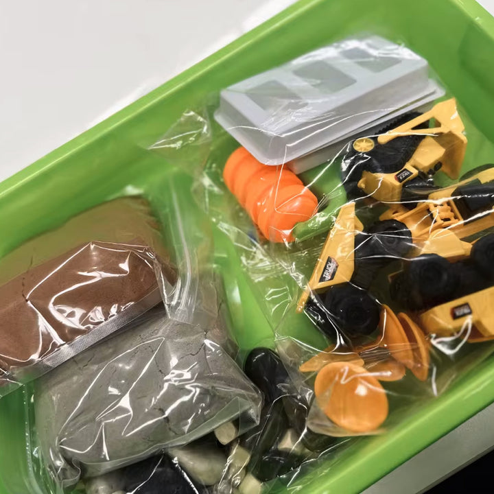 Sensory Bin Creative Play Sand set- Construction zone