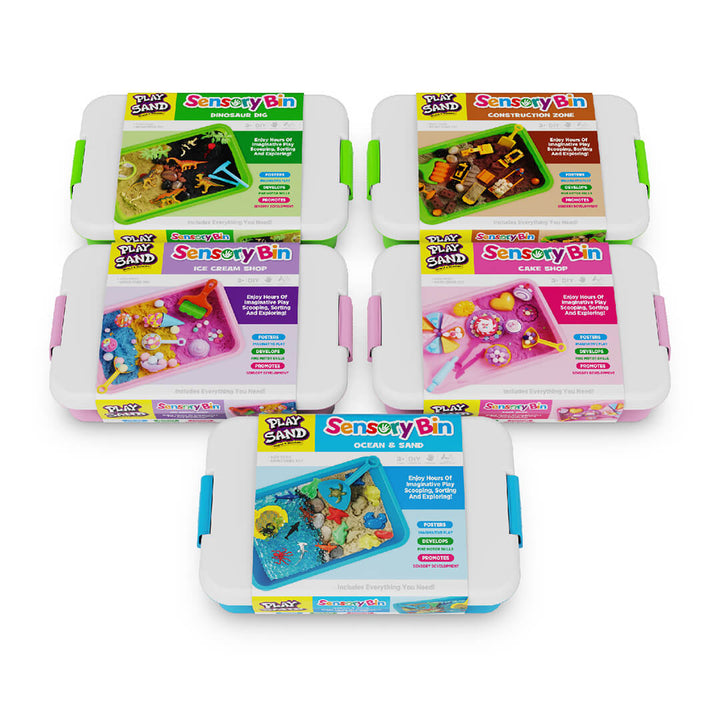 Sensory Bin Creative Play Sand set- Construction zone