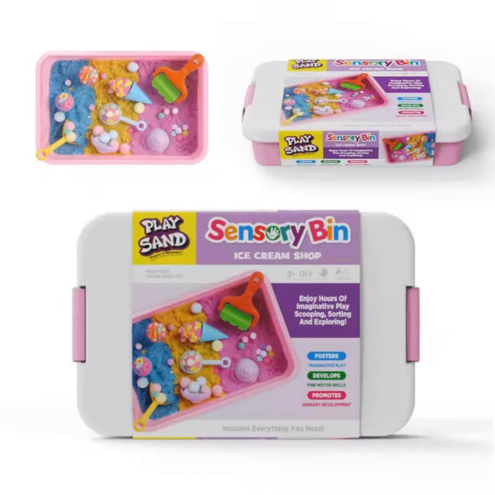 Sensory Bin Creative Play Sand set- Ice Cream Shop Ice Cream Shop