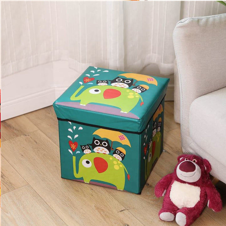 Colorful Toys Storage Box with Thick Lid - 30 x 30 cm