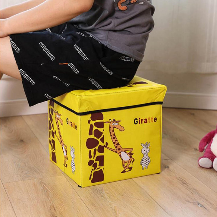 Colorful Toys Storage Box with Thick Lid - 30 x 30 cm