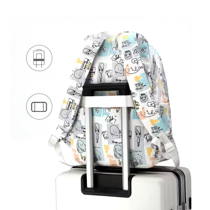 Stylish & Durable Doodles Waterproof School Backpack