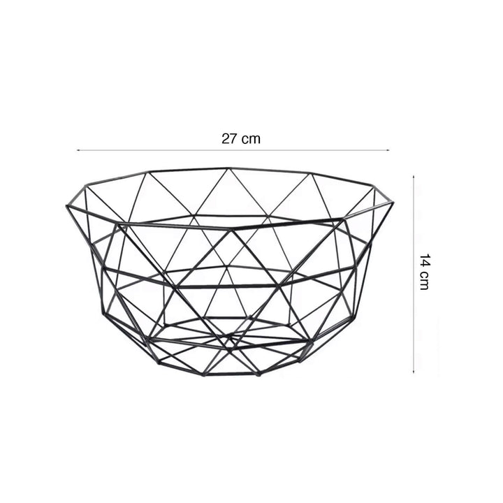 Mosaic Storage Baskets for Fruits & Vegetables Black