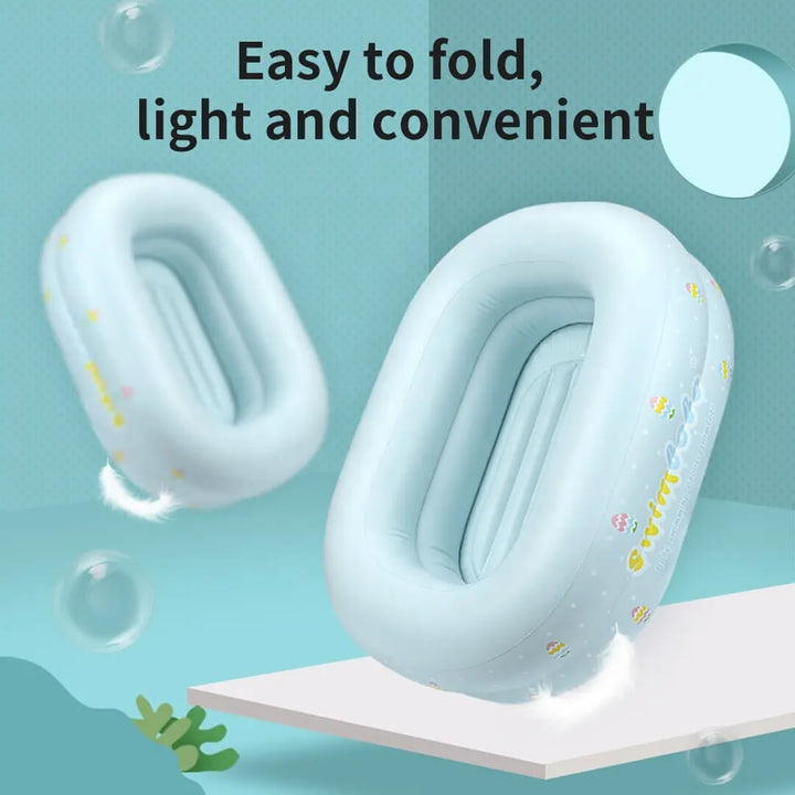 Swimbobo Inflatable Light Blue Bathtub – S (1–12M), L (3–48M)