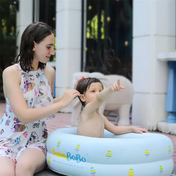 Swimbobo Inflatable Light Blue Bathtub – S (1–12M), L (3–48M)