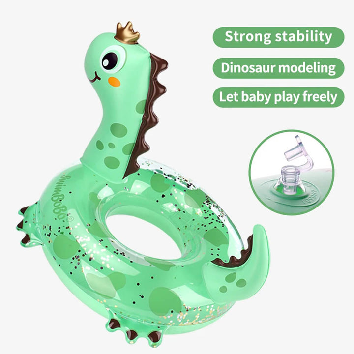 SwimBoBo Cute Dinosaur Inflatable Baby Seat Float – Ages 3+
