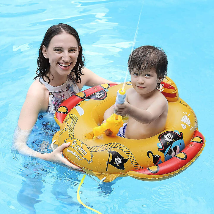 SWIMBOBO Pirates Inflatable Float with Water Gun (1-4 Years)