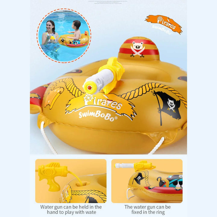 SWIMBOBO Pirates Inflatable Float with Water Gun (1-4 Years)