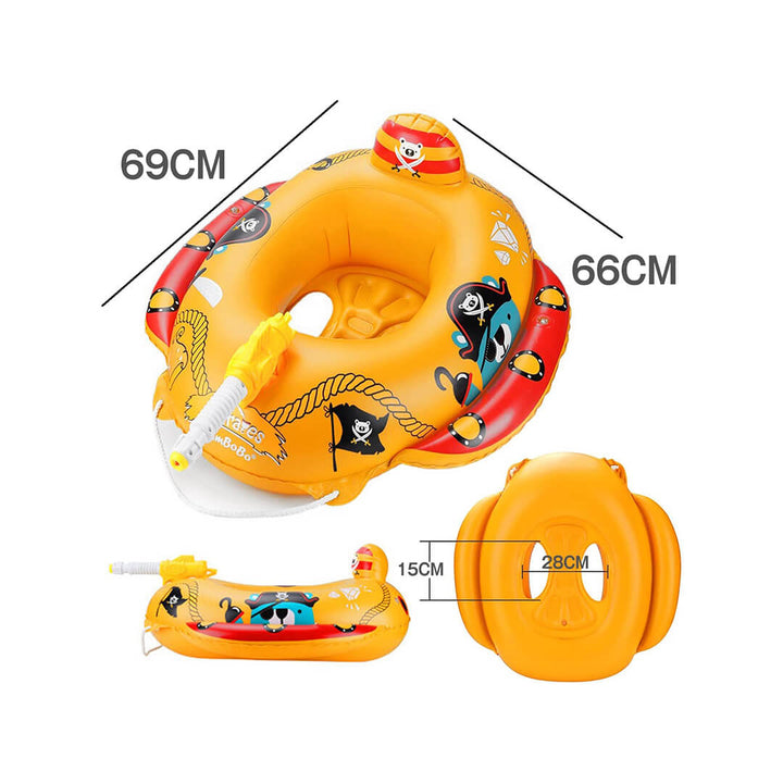 SWIMBOBO Pirates Inflatable Float with Water Gun (1-4 Years)