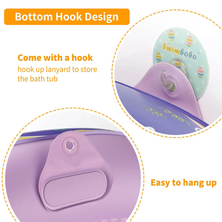 SWIMBOBO Portable Inflatable Baby Bathtub – Purple (1–36 Months)