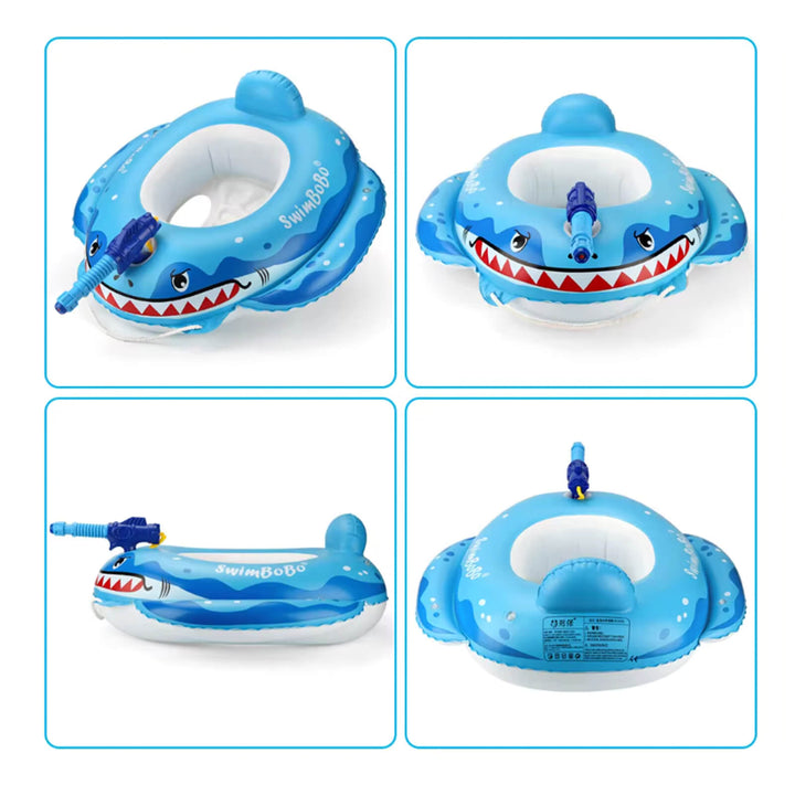 SWIMBOBO Shark Inflatable Float with Water Gun (1-4 years)