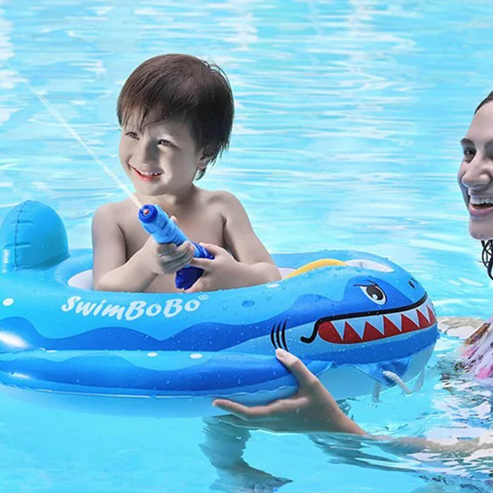 SWIMBOBO Shark Inflatable Float with Water Gun (1-4 years)