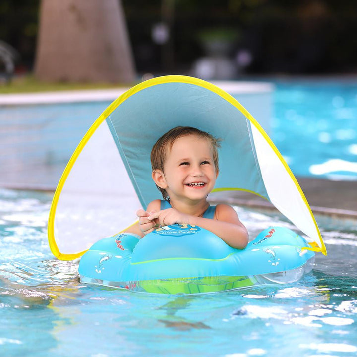 SWIMBOBO Teal Inflatable Float with Canopy – (2–6 Years)