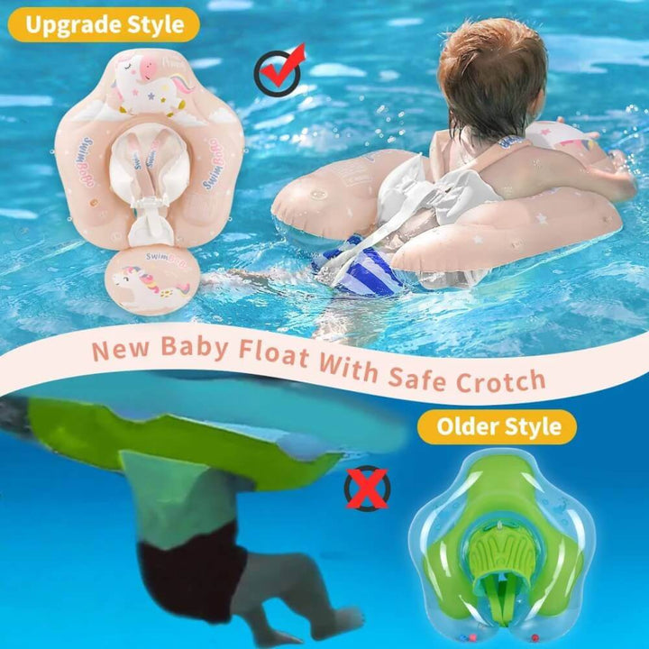 SWIMBOBO Unicorn Baby Float with Removable Canopy – 6 to 24 Months