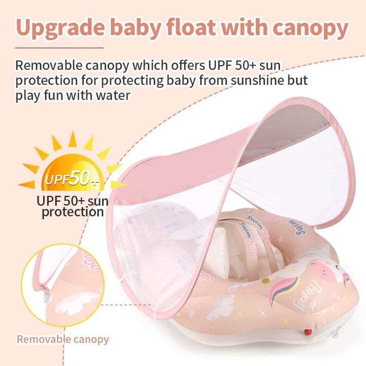 SWIMBOBO Unicorn Baby Float with Removable Canopy – 6 to 24 Months 6-24 Months