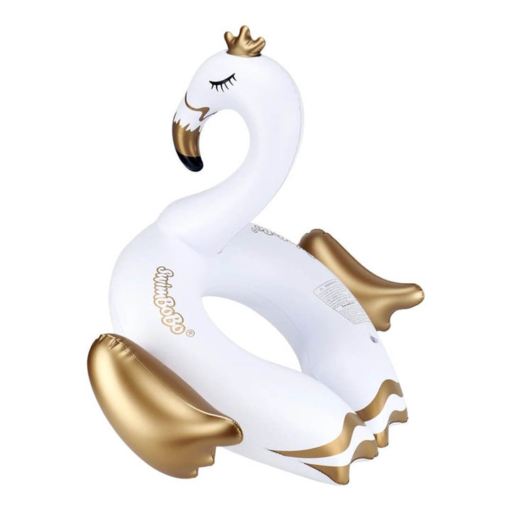 SwimBoBo White Swan Inflatable Float – Ages 3+