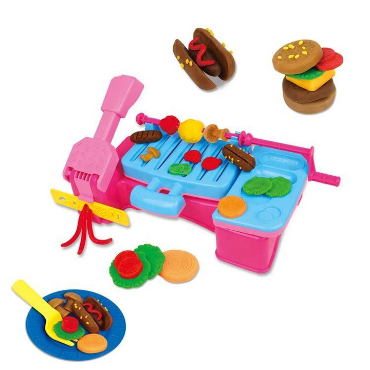 BBQ Grill Pretend Playdough Set with Accessories