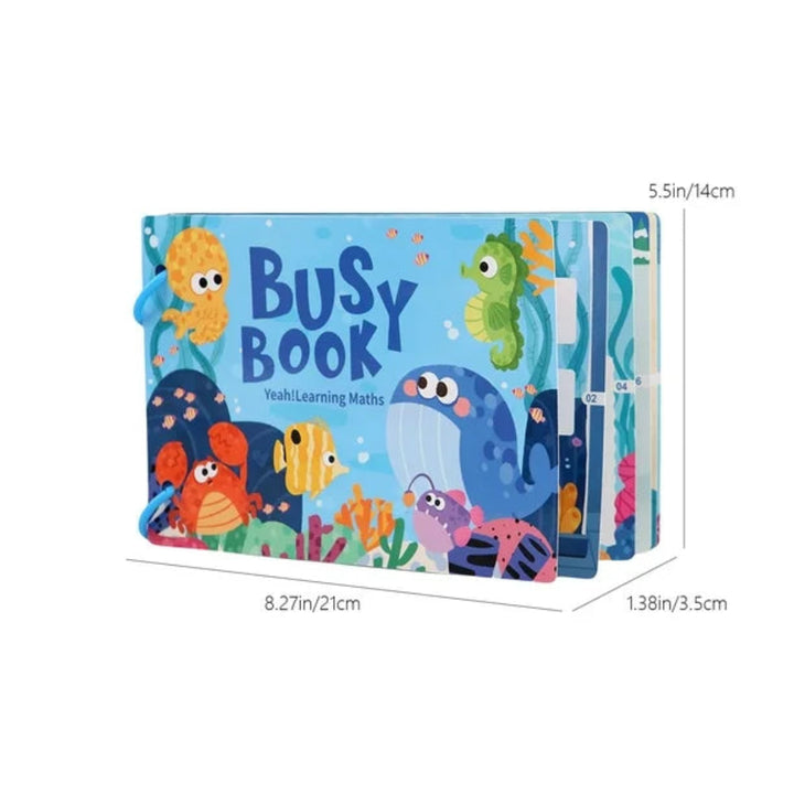 Toddler Busy Book – Vehicles, Weather & clock, math