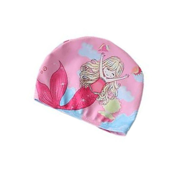 Toddler Girls Mermaid Swimsuit & Cap Set (6–24 Months)