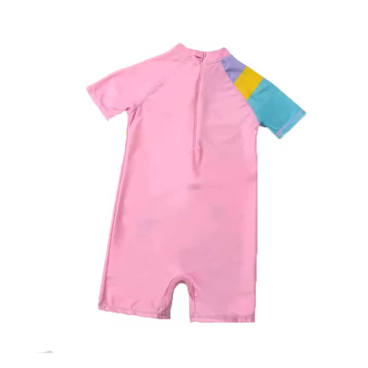 Toddler Girls Cute Pink Unicorn Swimsuit 9 - 18 Months