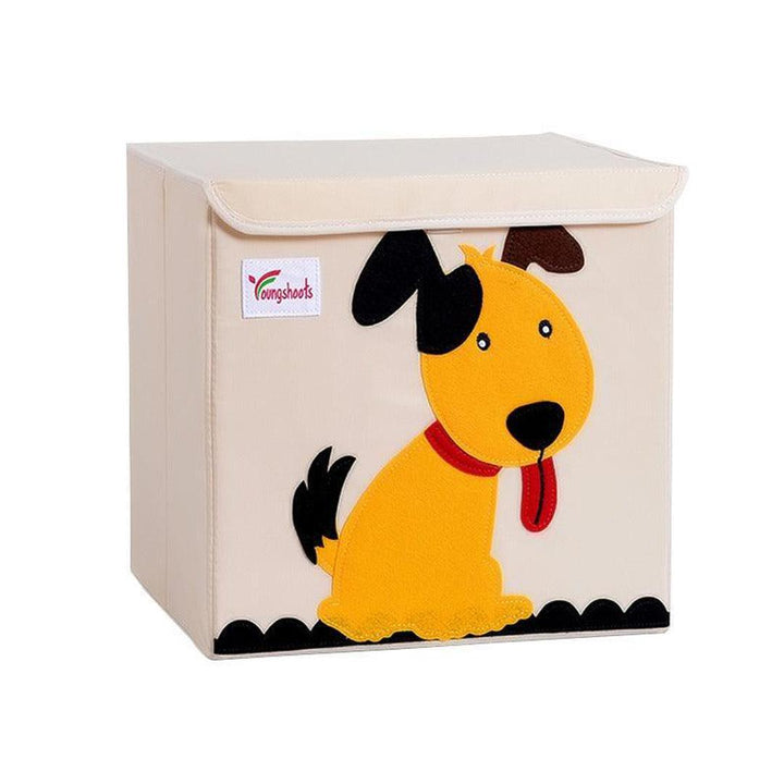 Foldable Kids Cute Animal Fabric Storage Boxes With Lid