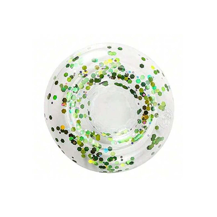 Transparent Inflatable Drink Holder – Sparkling Confetti (6 Colors)