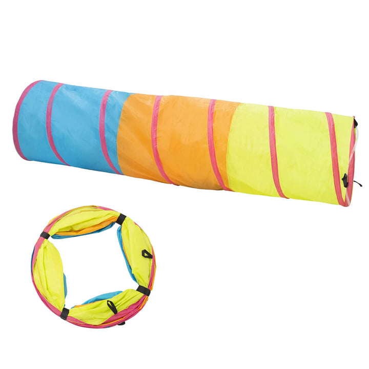 Tricolor Kids Portable Foldable Play Tunnel