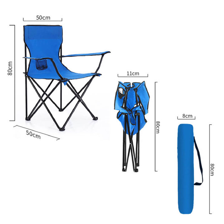 Ultra-Light Folding Camping Chair with Beverage Holder