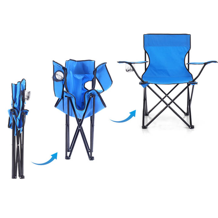 Ultra-Light Folding Camping Chair with Beverage Holder