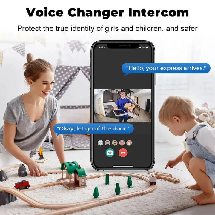 USB Receiver Night Vision Intercom Monitor Door Bell