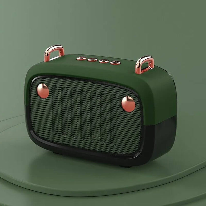 Wireless Bluetooth Speaker with FM Radio – Portable Sound System Green