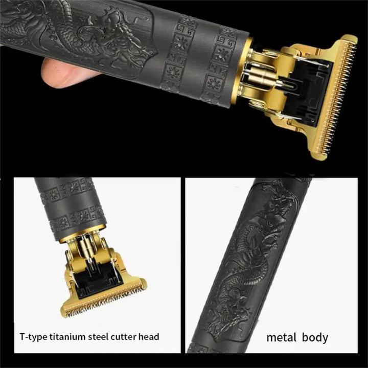 Vintage Electric Hair and Beard Trimmer – USB Rechargeable