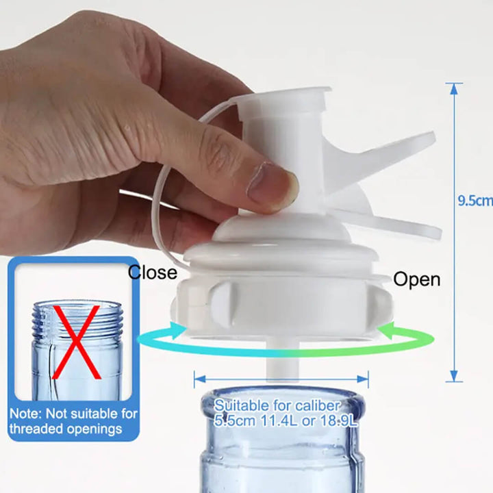 Water Bottle Faucet Dispenser & Stand Holder - Easy & Spill