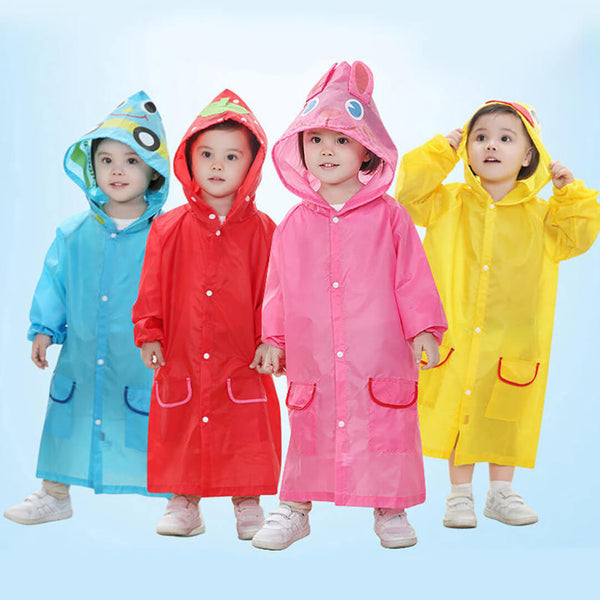 Waterproof Children’s Raincoats – Fun Cartoon Designs (2-5 Years)