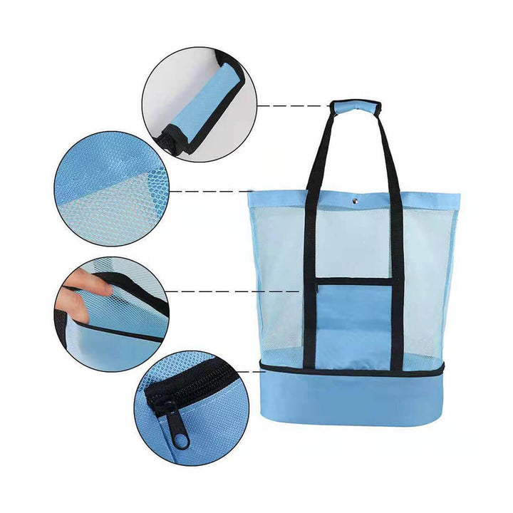 Waterproof Folding Sand-Free Beach & Picnic Mesh Bag