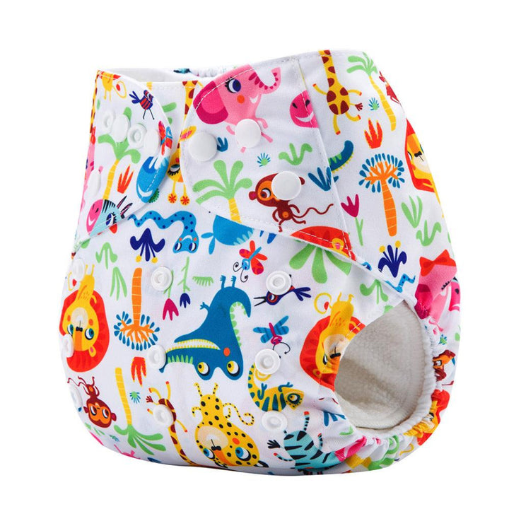 Waterproof Reusable Baby Swim Diaper – Adjustable (3–18M) Jungle