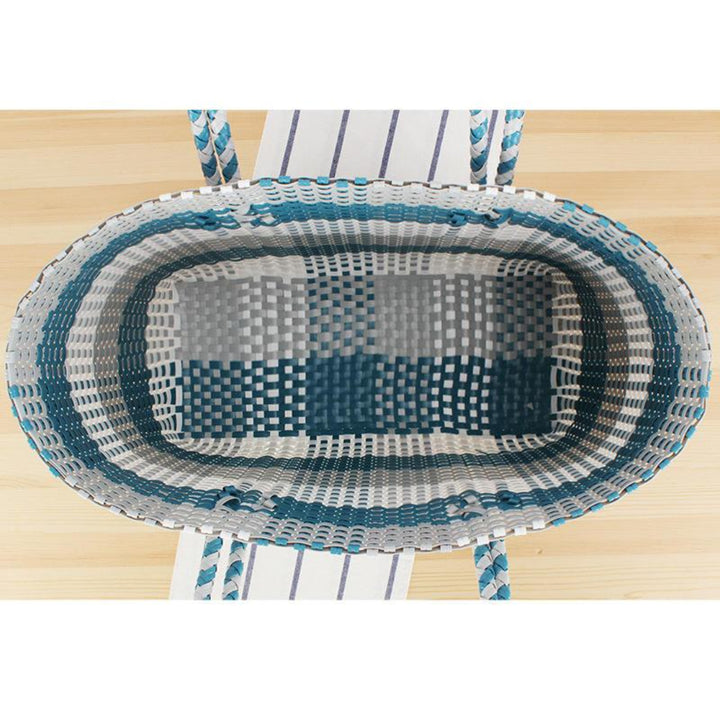 Waterproof Straw Shoulder Bag – Beach & Picnic