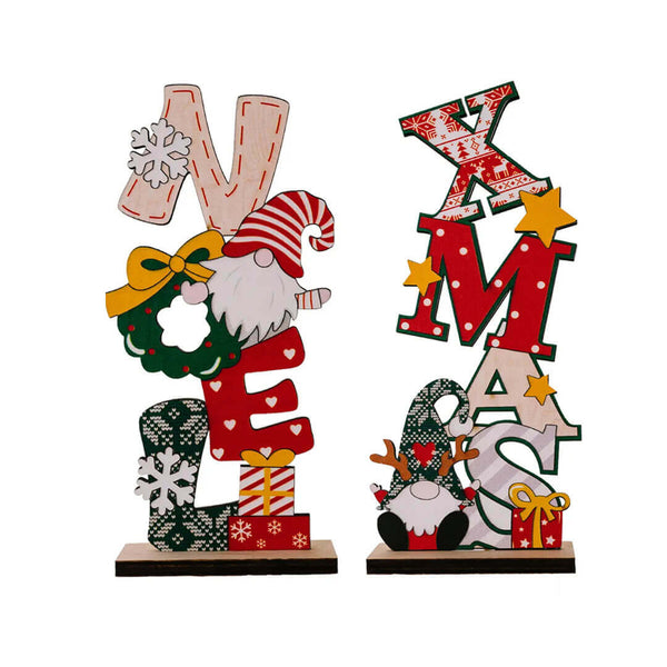 Festive Wooden Centerpieces Table Decoration
