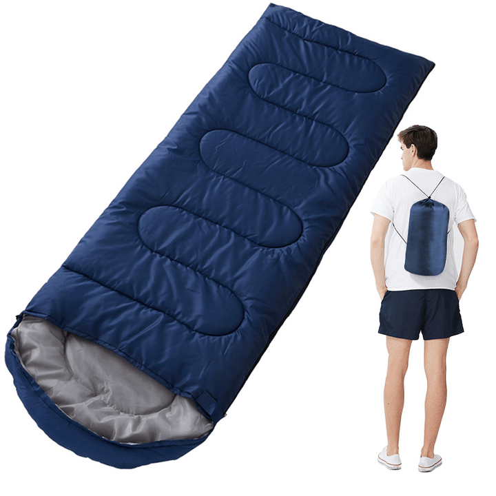 Warm and Thickened Portable Camping Sleeping Bag Navy