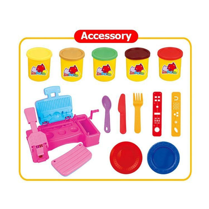 BBQ Grill Pretend Playdough Set with Accessories